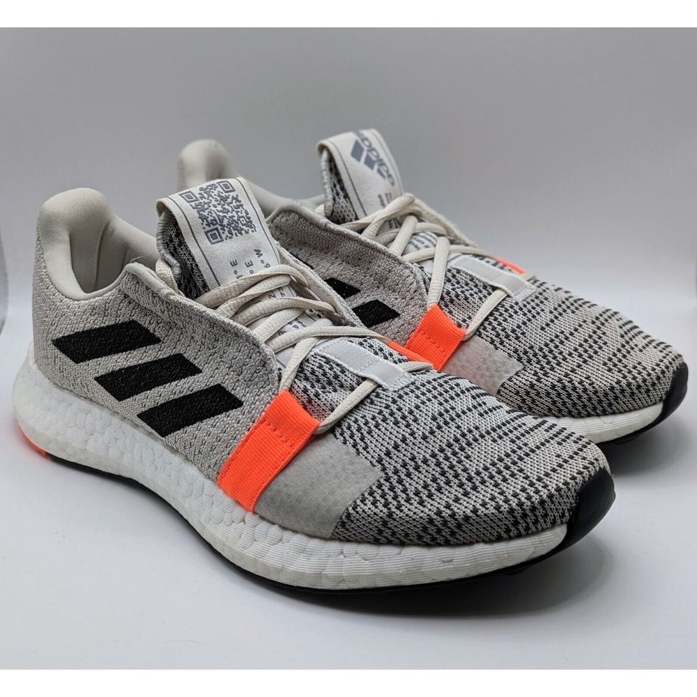 Adidas SenseBoost Go Womens Running Shoes 7.5 Gray Ultraboost Boost Orange 7 1/2